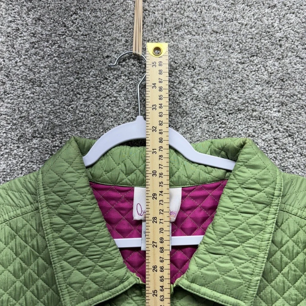 Vtg Quacker Factory Silk Jacket 3X Quilted Embroidery Grannycore Rhinestone Lady